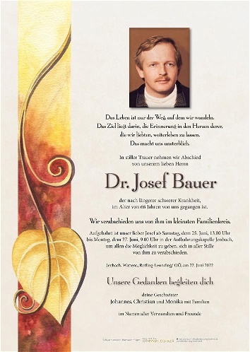 Dr. Josef Bauer